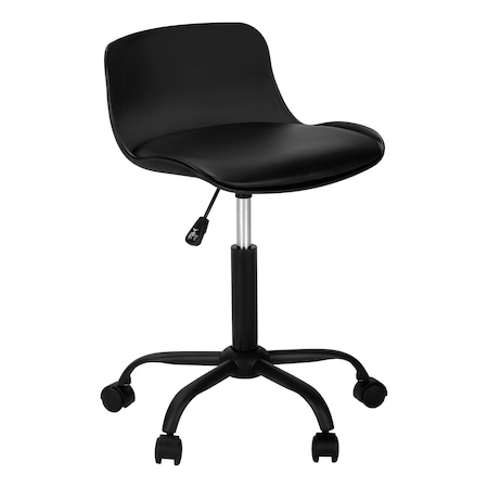 Monarch Specialties Office Chair, Adjustable Height, Swivel, Ergonomic, Computer Desk, Work, Juvenile, Metal, Black I 7464